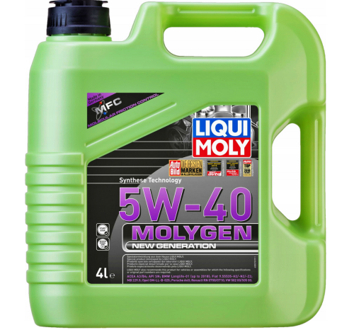 LIQUI MOLY Molygen 5W40 4L New Generation  8578